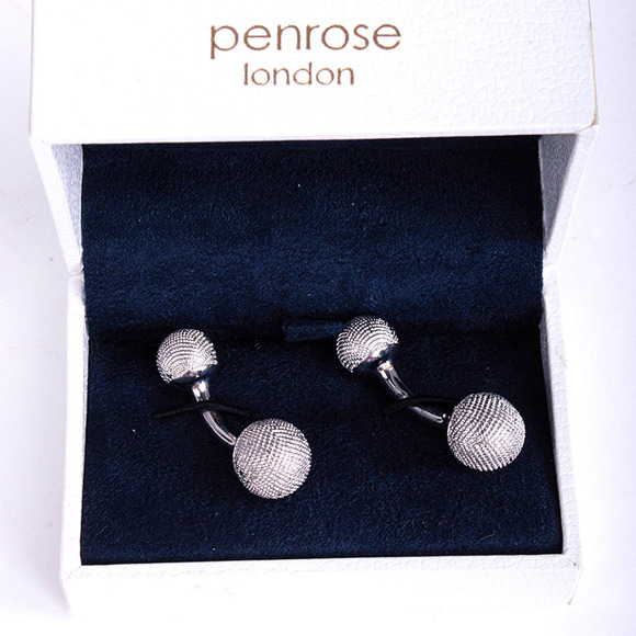 PENROSE GRAY CUFF-LINK | MENS - Picture 2 of 4